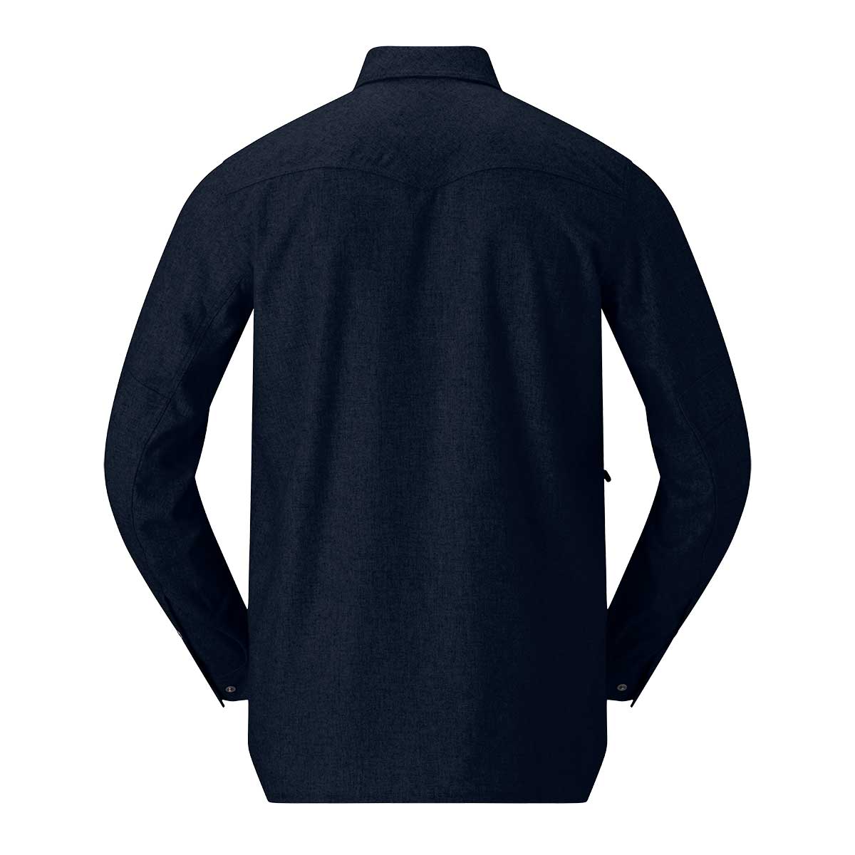 Norrona Tamok Wool Plain Shirt Men's in Indigo Night Melange